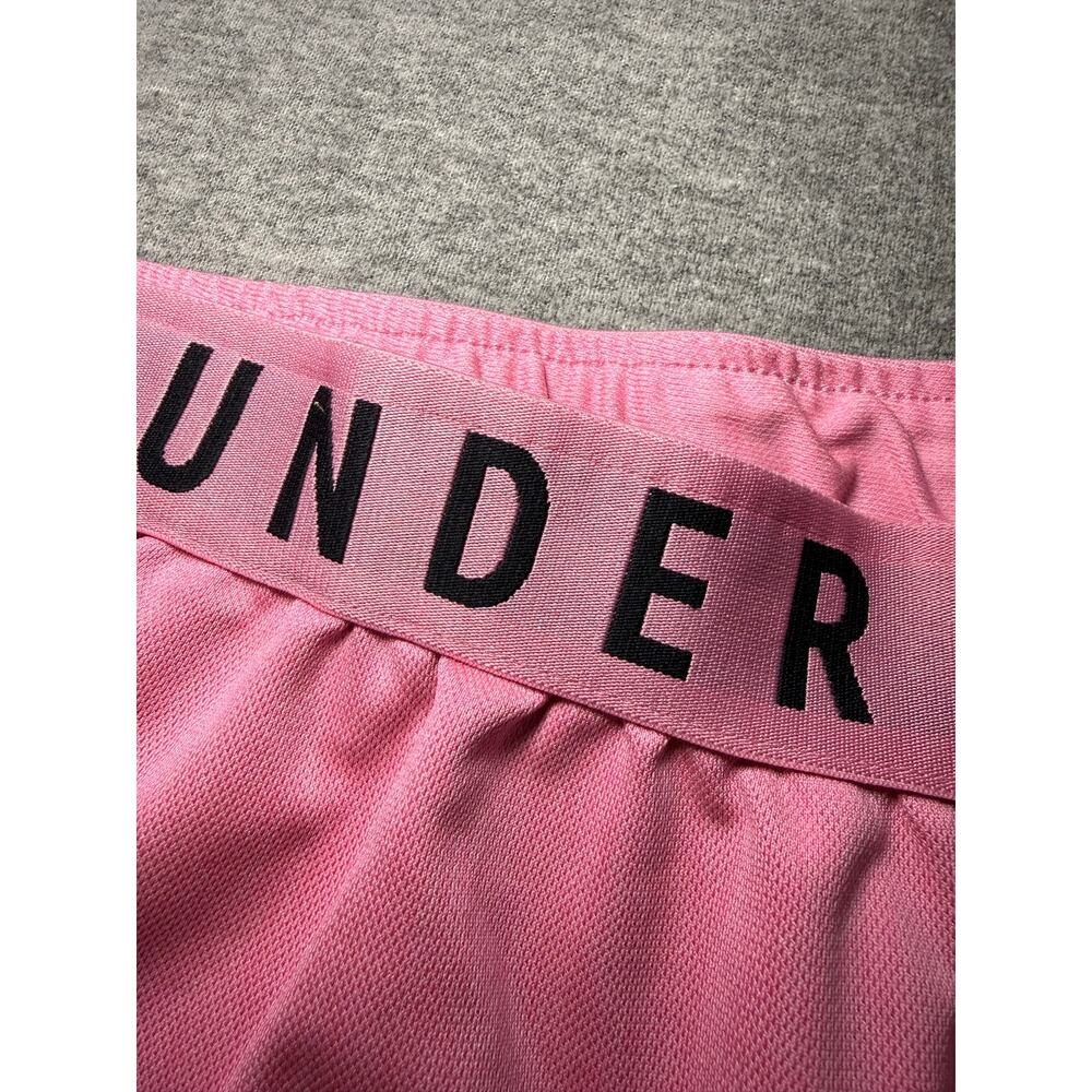Under Armour Women’s Athletic Shorts-Large/Pink/Loose/Running/Gym/Pockets - Picture 7 of 12